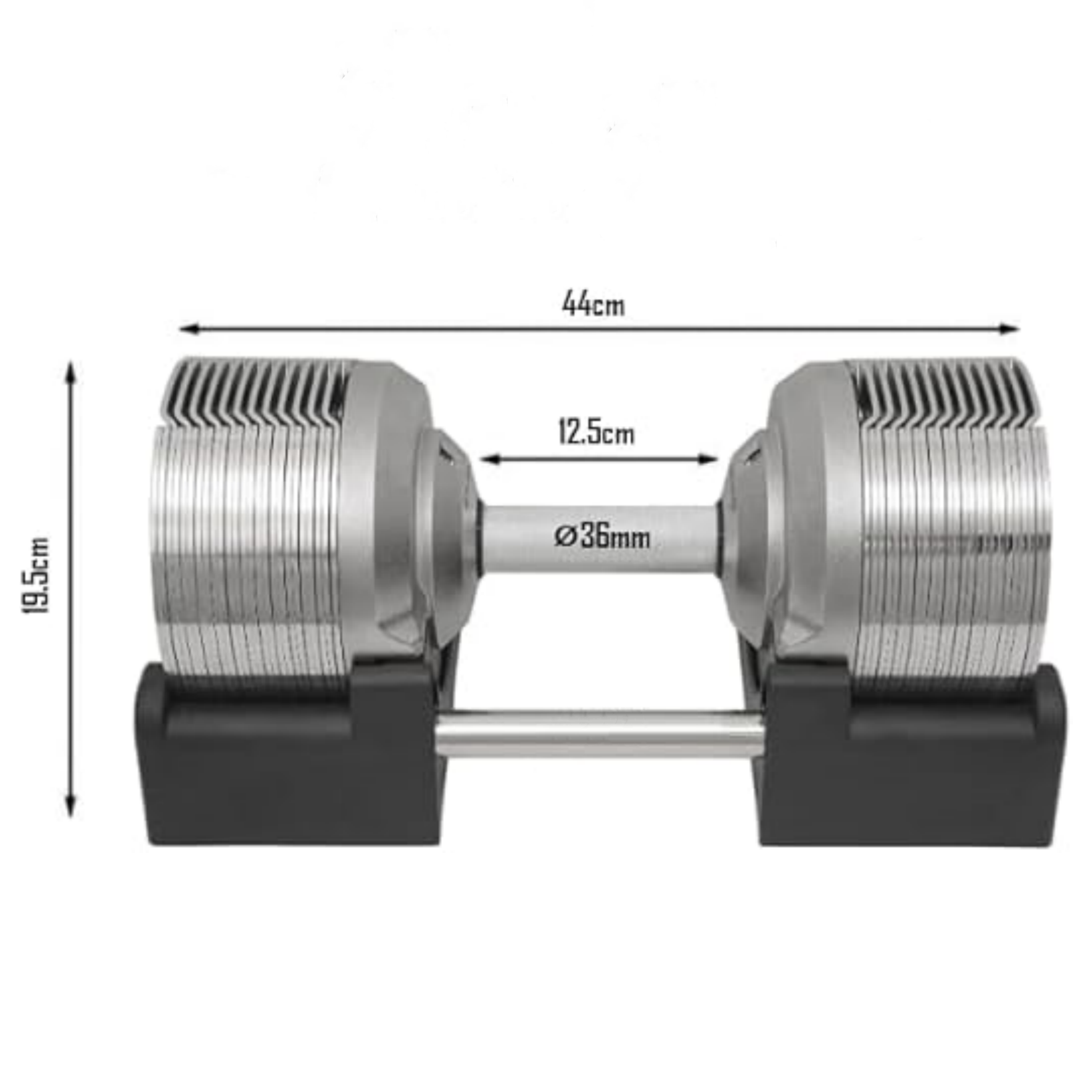 Adjustable Dumbbells - 4kg to 41.5kg